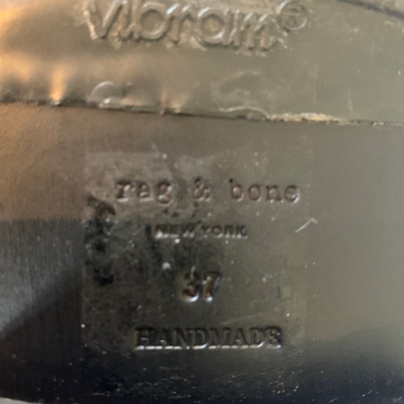 Rag and Bone Compass Leather Studded Boots, Size 37, Black - Picture 15 of 15